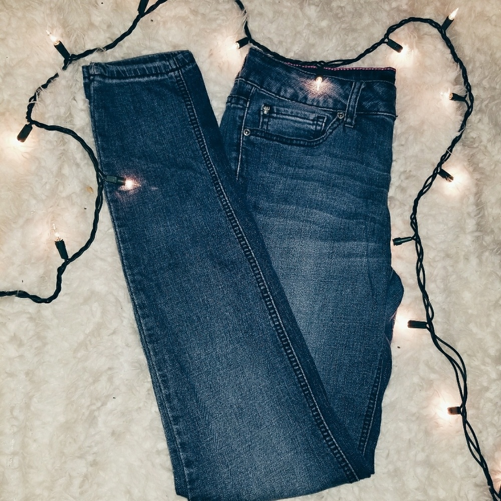 lightly worn jeans
